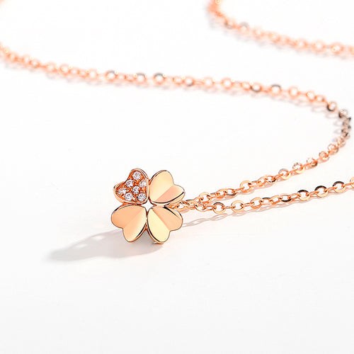 Radiant Clover Necklace – 925 Silver By Signature Jewelry