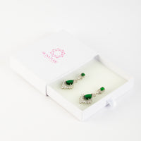 Royal Green Drop Earrings