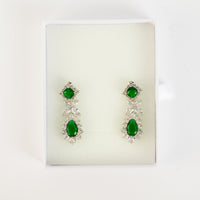Royal Green Drop Earrings
