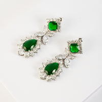 Royal Green Drop Earrings