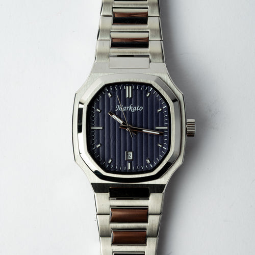 Markato – Men's 38 MM Stainless Steel Quartz Watch