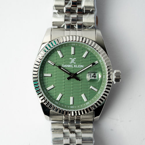 Daniel Klein : Premium Men's Analog Watch Silver Stainless Steel