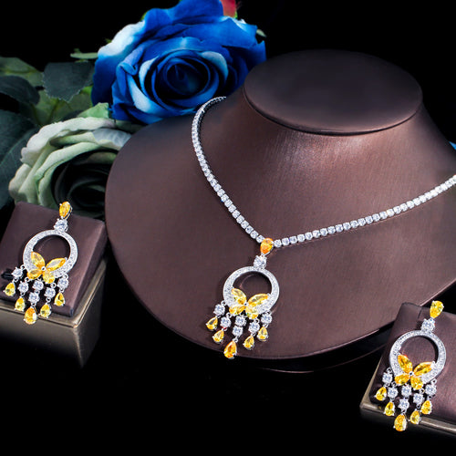 Golden Radiance Brass Jewelry Half Set