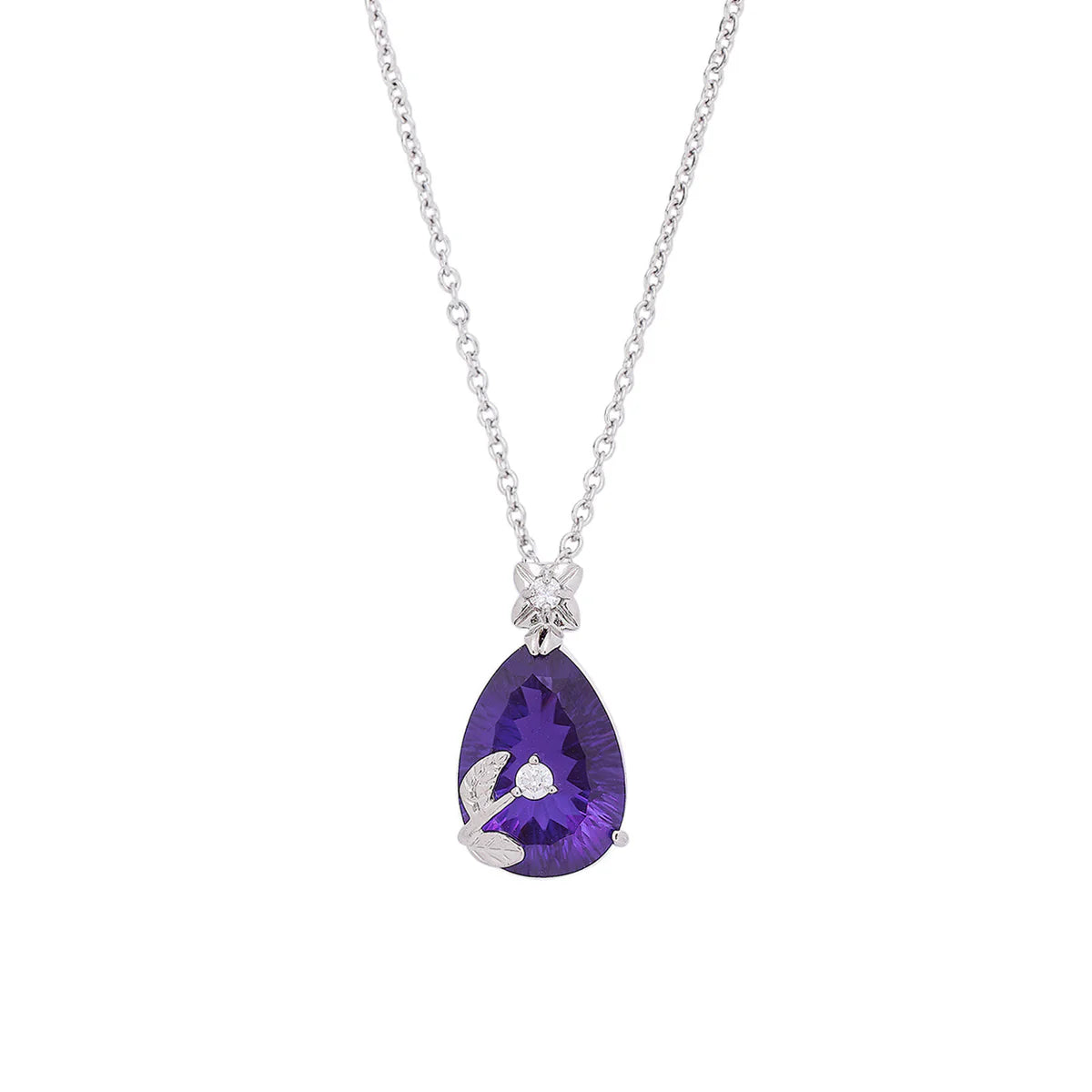 Amethyst Elegance Necklace by Signature Jewelry