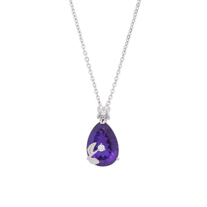 Amethyst Elegance Necklace by Signature Jewelry