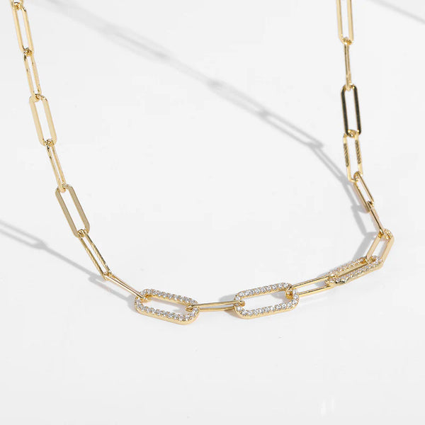 Golden Link Luxe Necklace – 925 Sterling Silver by Signature Jewelry