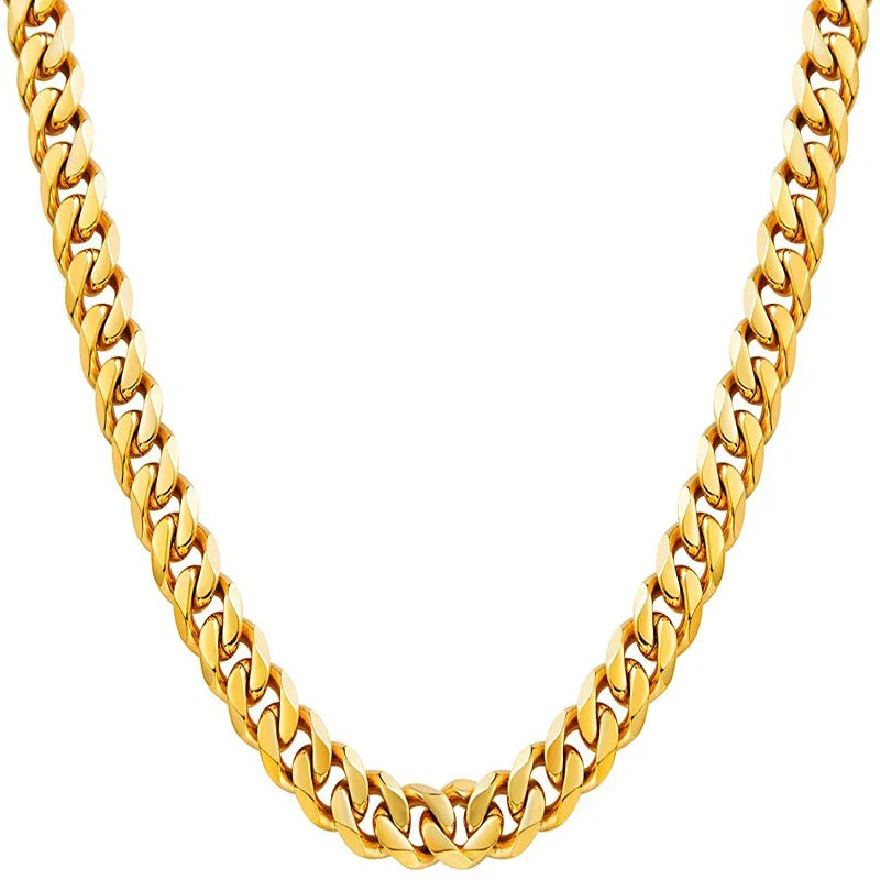 Golden Bold Chain Necklace – Signature Jewelry