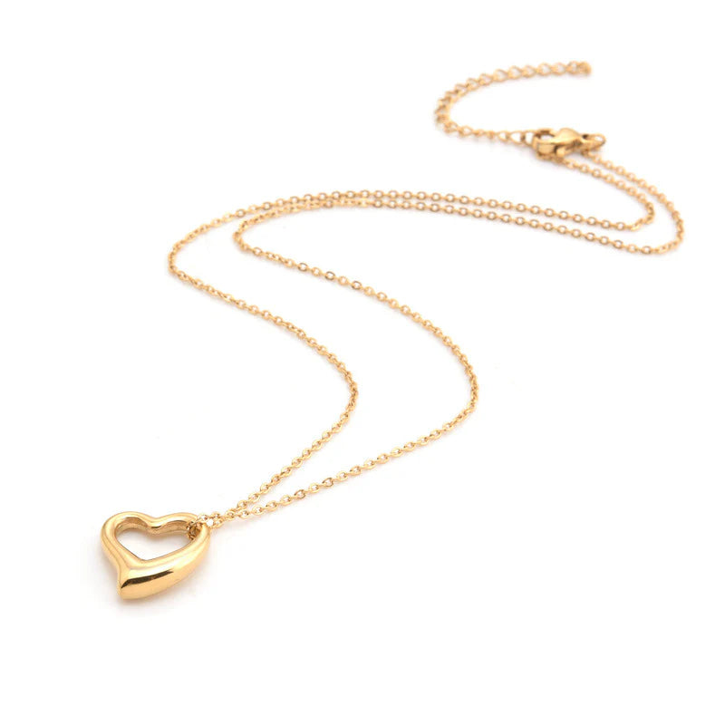 Golden Heart Necklace by Signature Jewelry