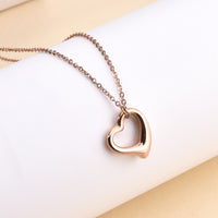 Rose Gold Heart Necklace by Signature Jewelry