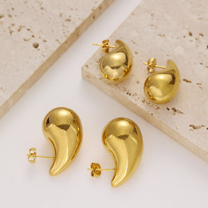 Golden Teardrop Earrings – Signature Jewelry