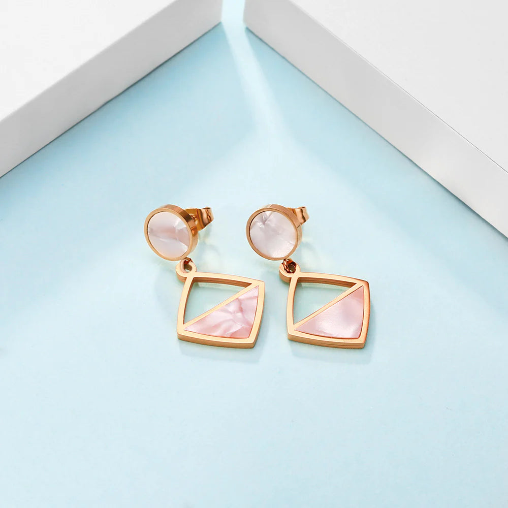 Blush Harmony Earrings – Signature Jewelry