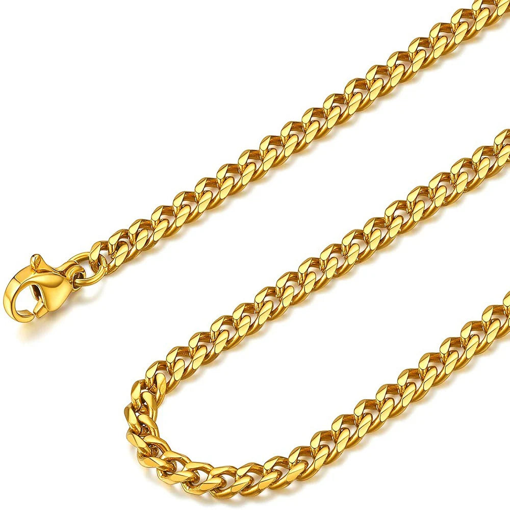 Golden Bold Chain Necklace – Signature Jewelry