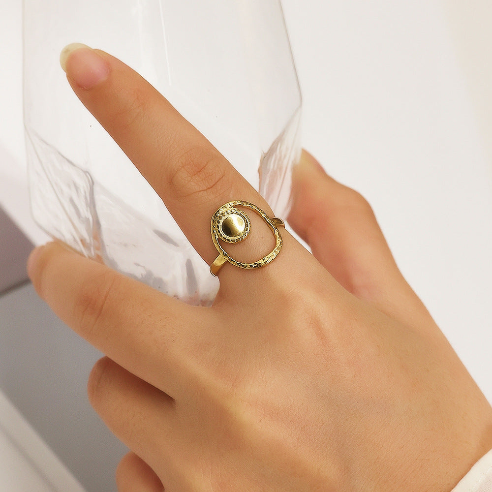 Golden Orbit Ring by Signature Jewelry