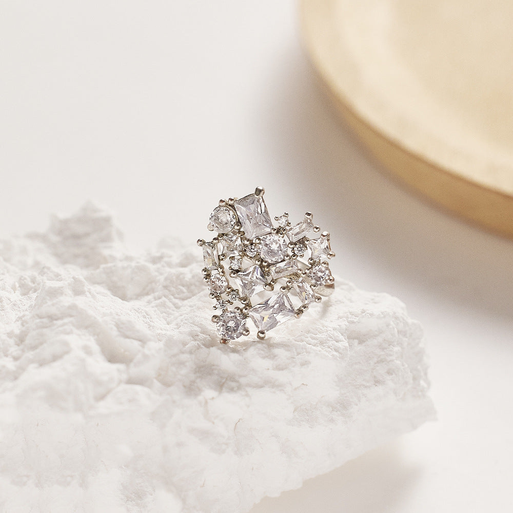 Radiant Cluster Ring by Signature Jewelry