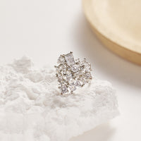 Radiant Cluster Ring by Signature Jewelry