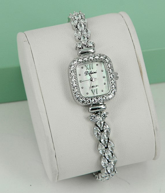 Difeini Women's Luxury Watch - Elegant Zircon Bracelet Design