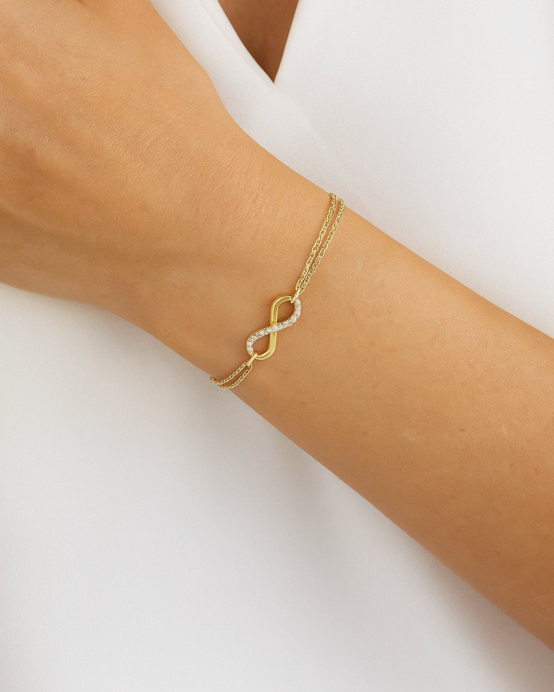 Infinity Elegance Gold-Plated Bracelet By Signature Jewelry