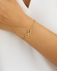 Infinity Elegance Gold-Plated Bracelet By Signature Jewelry