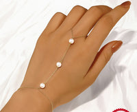 Pearl Hand Chain – 925 Sterling Silver by Signature Jewelry