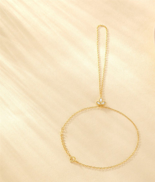 سلسلة يد فلورا غريس – فضة إسترلينية 925 من Signature Jewelry
