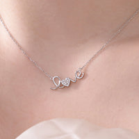 Love Sparkle Necklace – 925 Sterling Silver