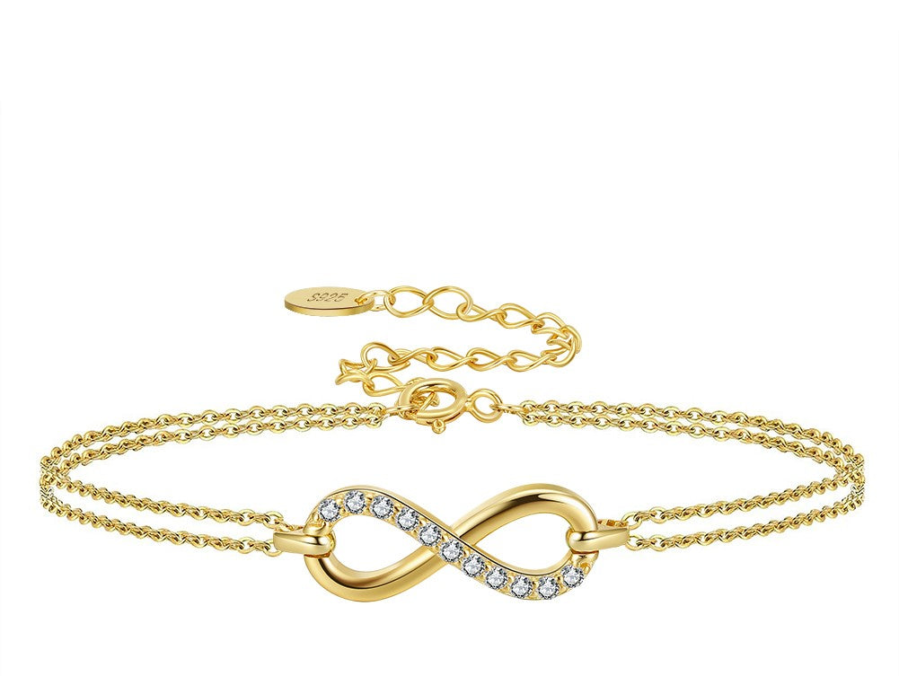 Infinity Elegance Gold-Plated Bracelet By Signature Jewelry