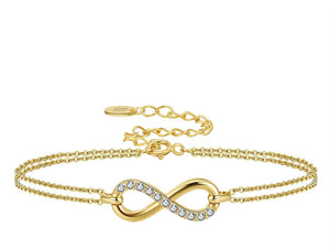 Infinity Elegance Gold-Plated Bracelet By Signature Jewelry