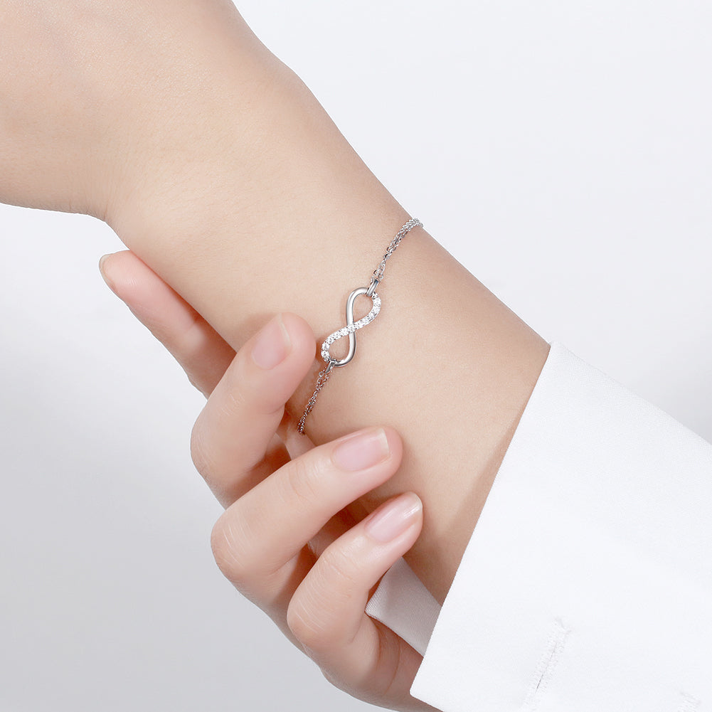 Infinity Silver Bracelet By Signature Jewelry