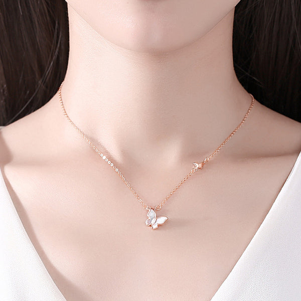 Butterfly Grace Necklace – 925 Sterling Silver by Signature Jewelry