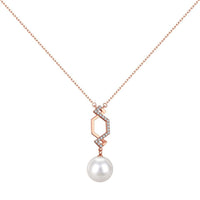 Pearl Drop Necklace – 925 Sterling Silver by Signature Jewelry