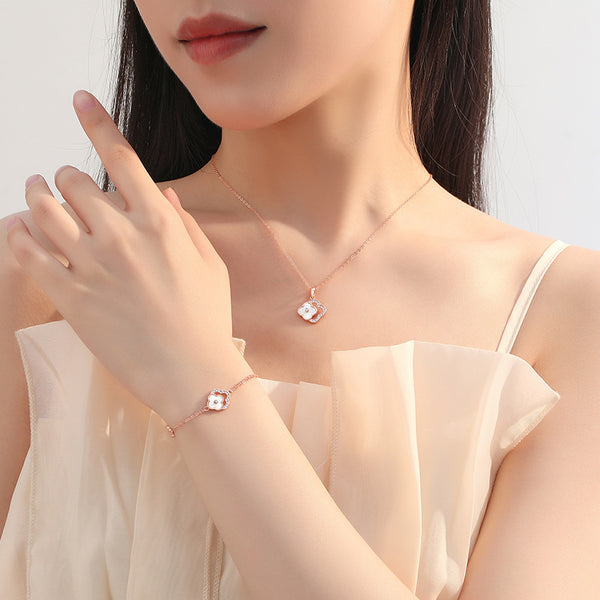 Petal Grace Necklace – 925 Sterling Silver by Signature Jewelry