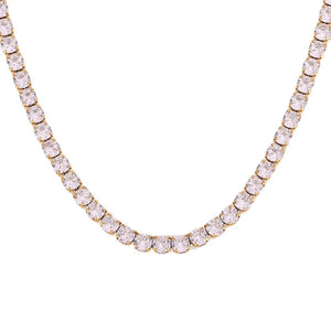 Golden Luxe Tennis Necklace – Signature Jewelry