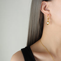 Signature Golden Pearl Orbit Half Set – Stainless Steel Elegance