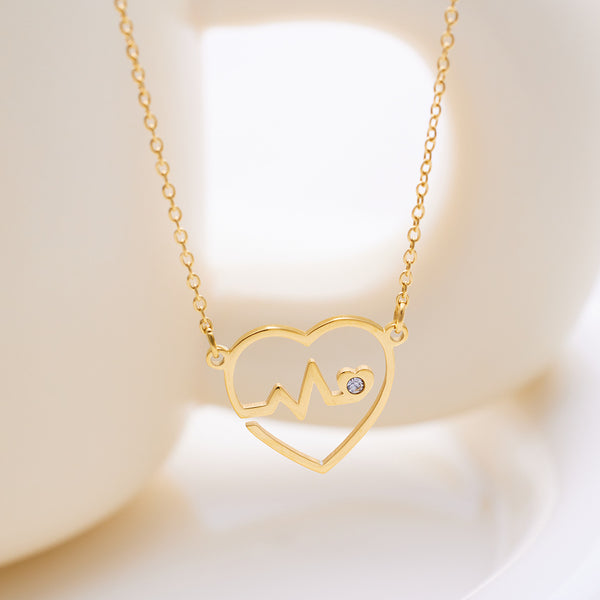 قلادة النبض الذهبي – Signature Jewelry