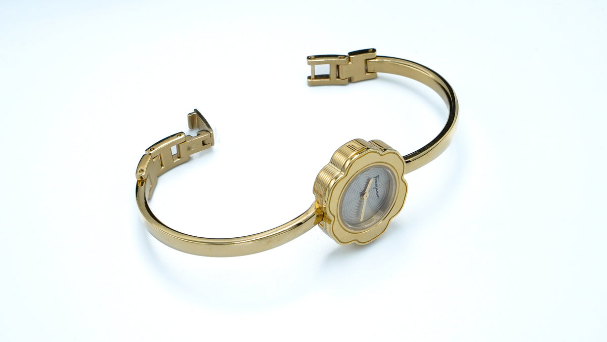 Salvatore Ferragamo Fiore Gold-Tone Ladies Dress Watch