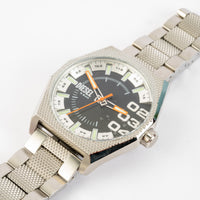 Diesel Scraper Men's Black Dial Silver Watch