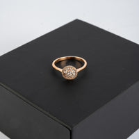 Radiant Halo Diamond Ring in 18K Gold