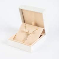 Elegant Heart Diamond Necklace – 18K Gold