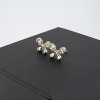 18K White Gold Butterfly Diamond Earrings