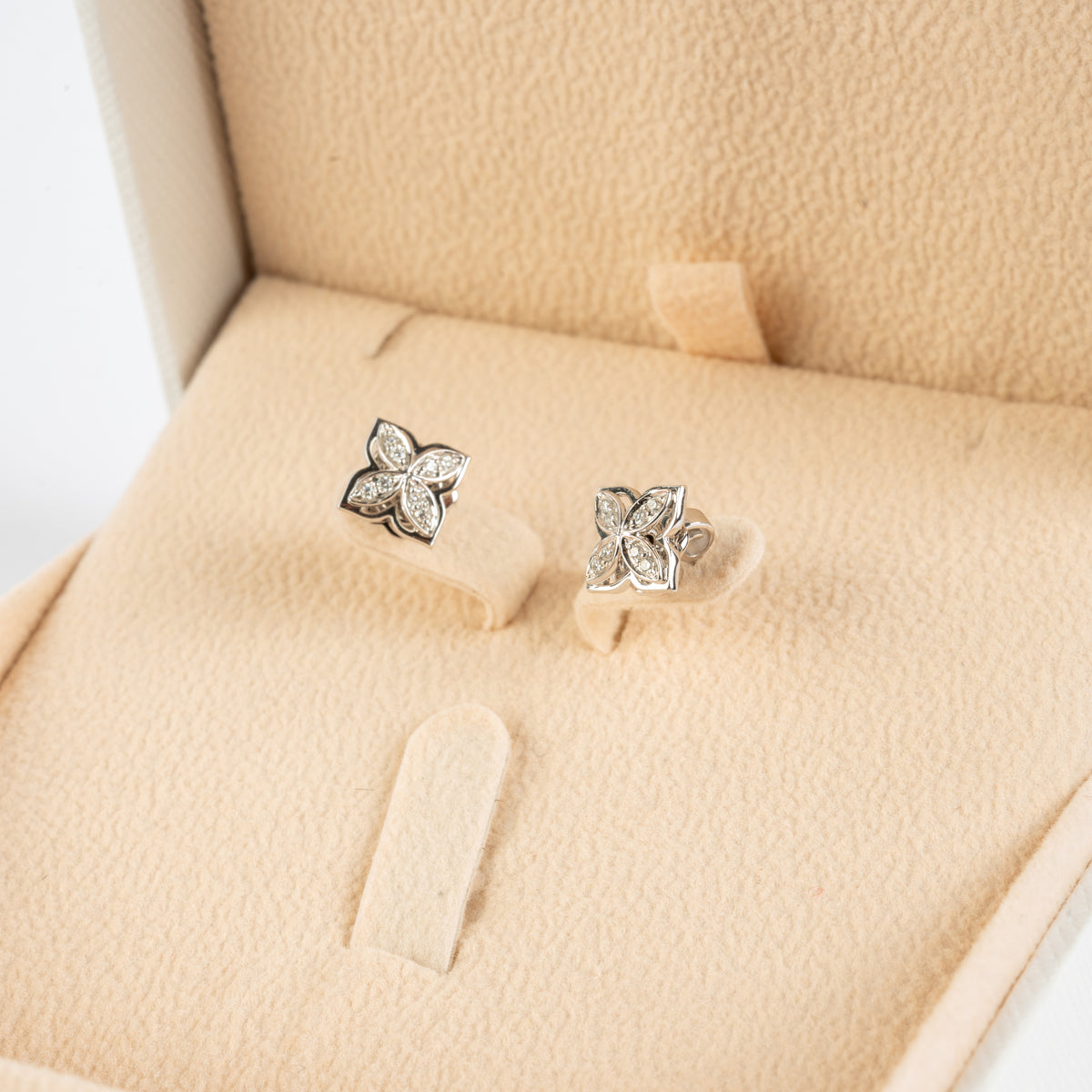 Floral Radiance Diamond Earrings