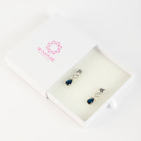 Elegant Sapphire Drop Earrings