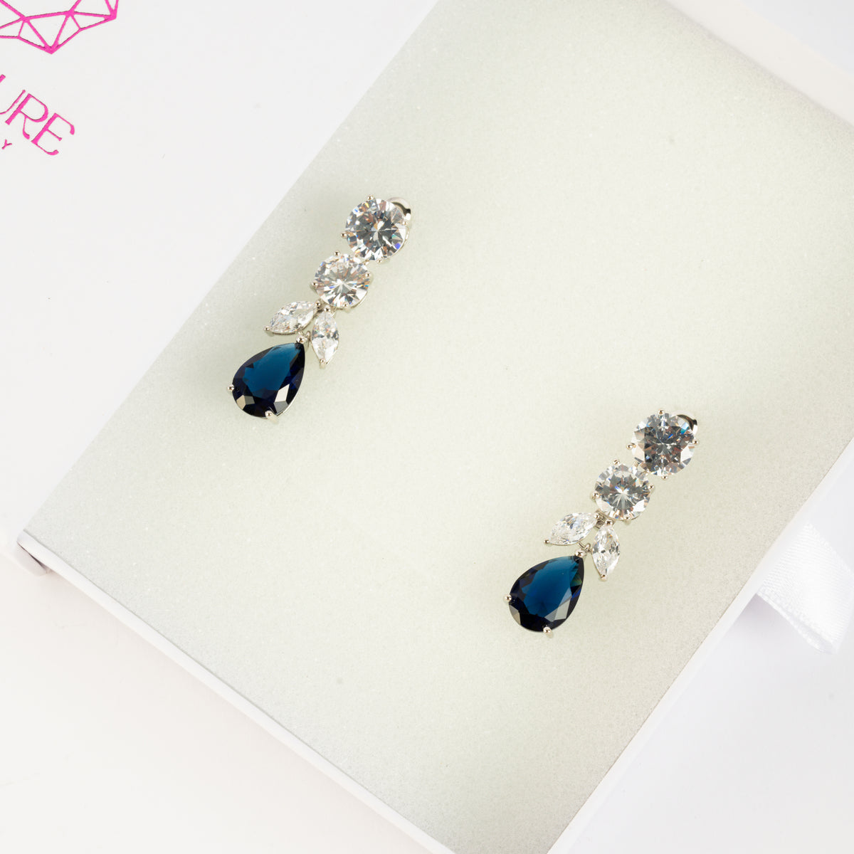 Elegant Sapphire Drop Earrings