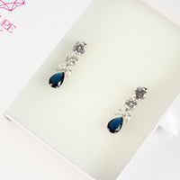 Elegant Sapphire Drop Earrings