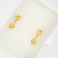 Royal Grace Gold-Plated Zircon Earrings
