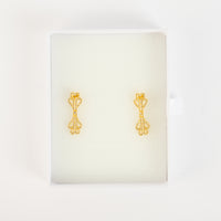 Royal Grace Gold-Plated Zircon Earrings