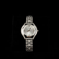 Elegance women Watch by MARKAT - White Dial & Silver Strap