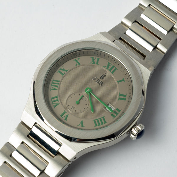 JBR Swiss Classic Men’s Watch – Silver & Beige Dial