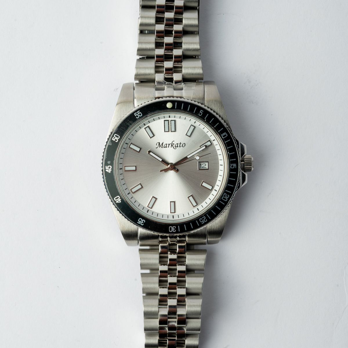 Markato Men’s Quartz Watch – Silver Edition
