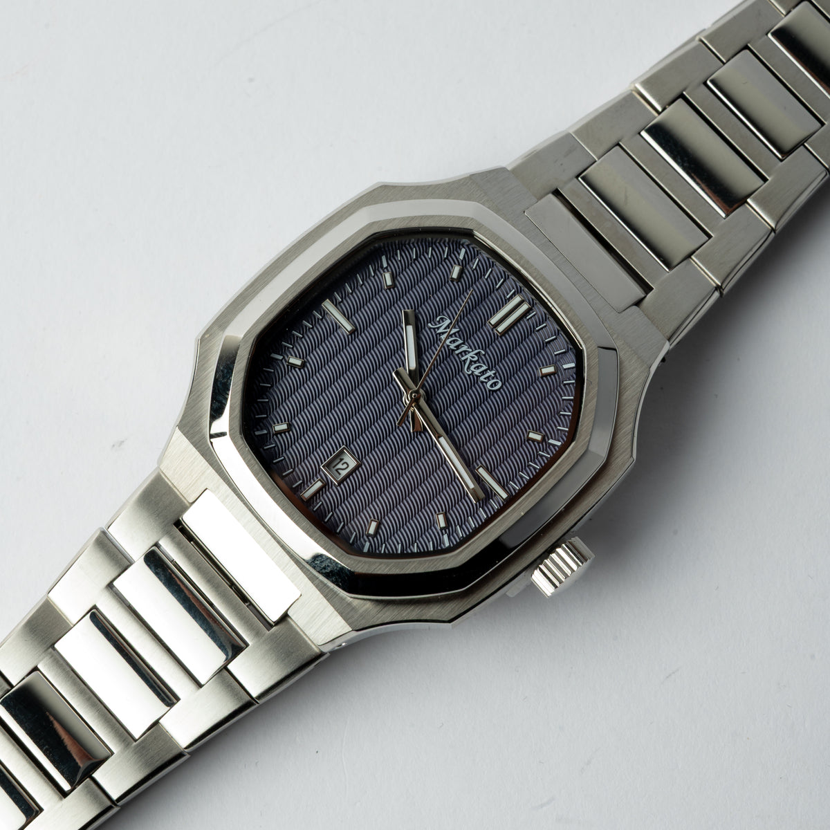 Markato – Men's 38 MM Stainless Steel Quartz Watch