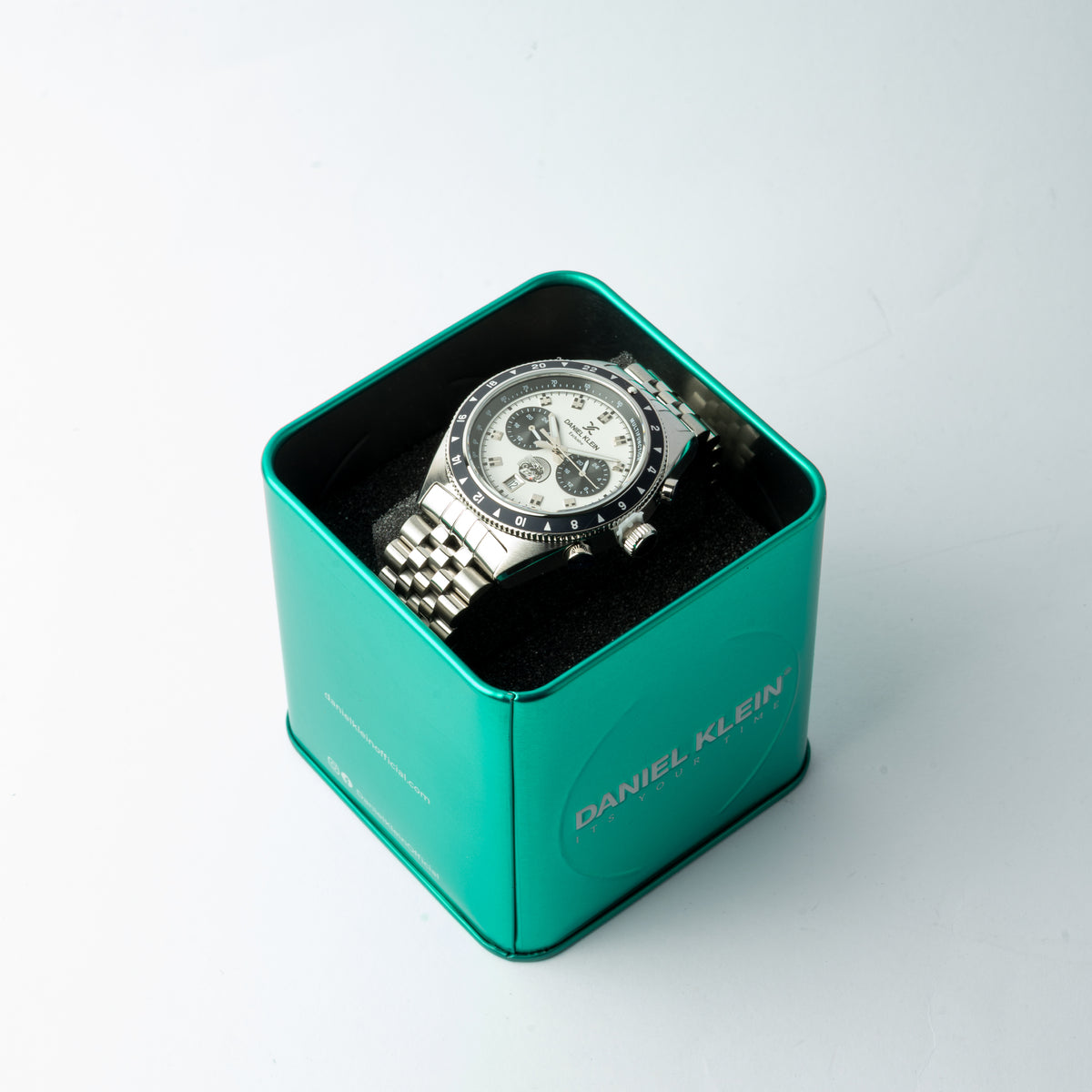 Daniel Klein : Men's Chronograph Watch Silver Stainless Steel